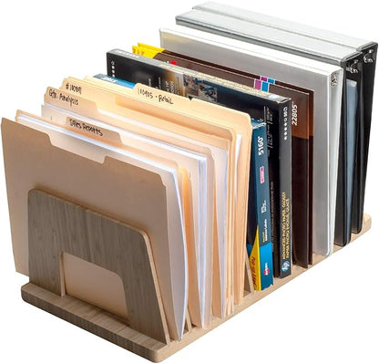 MobileVision Bamboo Device Organizer for Smartphones, Tablets and Laptops, 10 Slots