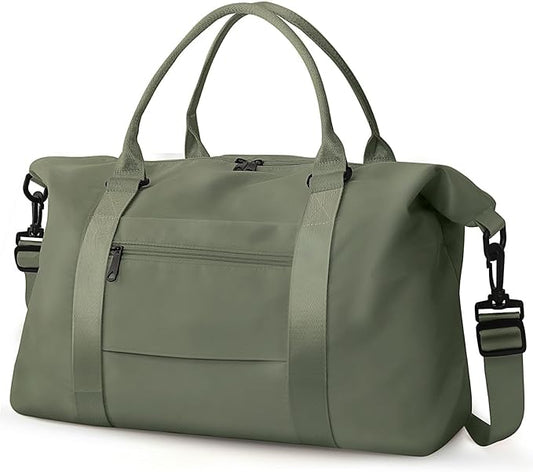 Travel Duffle Bag, Waterproof Weekender Bag Carry On Tote Bags for Women, Travel Essentials Sport Gym Bag for Men, Hospital Bag for Labor and Delivery, Overnight Bag Luggage Bag with Trolley Sleeve