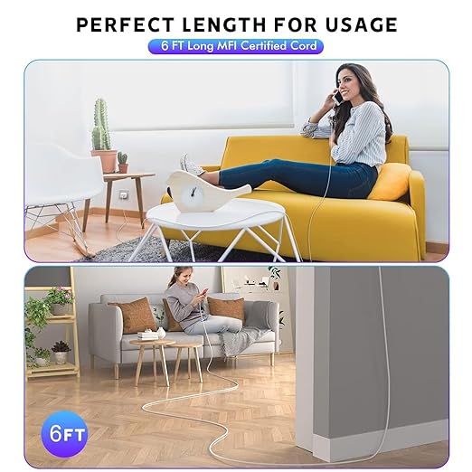 iPhone 16/15 Pro Max Charger Fast Charging,20W USB C Charger Block,3Pack Type C Fast Charging Cord Long USB C to C Wall Charge Cable for iPhone 16/16 Plus/16 Pro Max, iPad Pro 12.9"/11",iPad Air/Mini