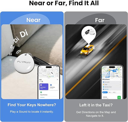 Tracker Tags 1-Pack for Apple Find My, Official MFi Certified, Smart Bluetooth Key Finder, Tracking Device for iPhone, Mini Finder Locator for Luggage, Backpack, Wallet, Bags, Dog, Pet, Camera, eBike