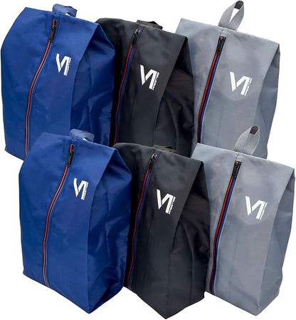 Set of Shoe Bags Large Waterproof Zipper and Material Dust and Smell Proof Versatile Durable Reliable Clothes Shoes Unisex Organizer Sports Travel Work School Storage Packing Lightweight Six-pack Gift