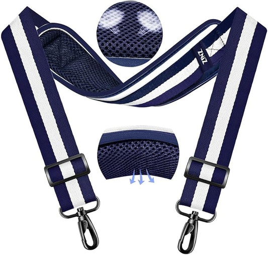 ZINZ 79.5" Universal Strap with Ultra-Thick Fixed Breathable Pad - Adjustable Heavy-Duty Shoulder Strap for Laptop, Crossbody, Luggage, Gym, Camera Bag and More - TW01B06