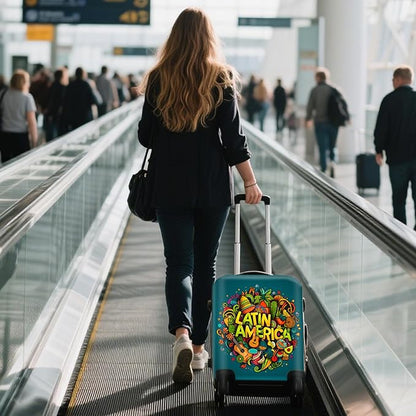 WUJIAONIAO Travel Luggage Cover Baggage Suitcase Cover Protector Skins 18-32 Inch (US-Area, L (for 25-28 inch luggage))