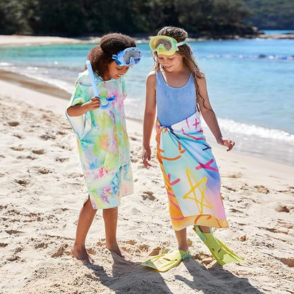 Dock & Bay Beach Towel - Quick Dry, Sand Free - Compact, Lightweight - 100% Recycled - Includes Bag - Sand to Streets - Large (160x90cm, 63x35)