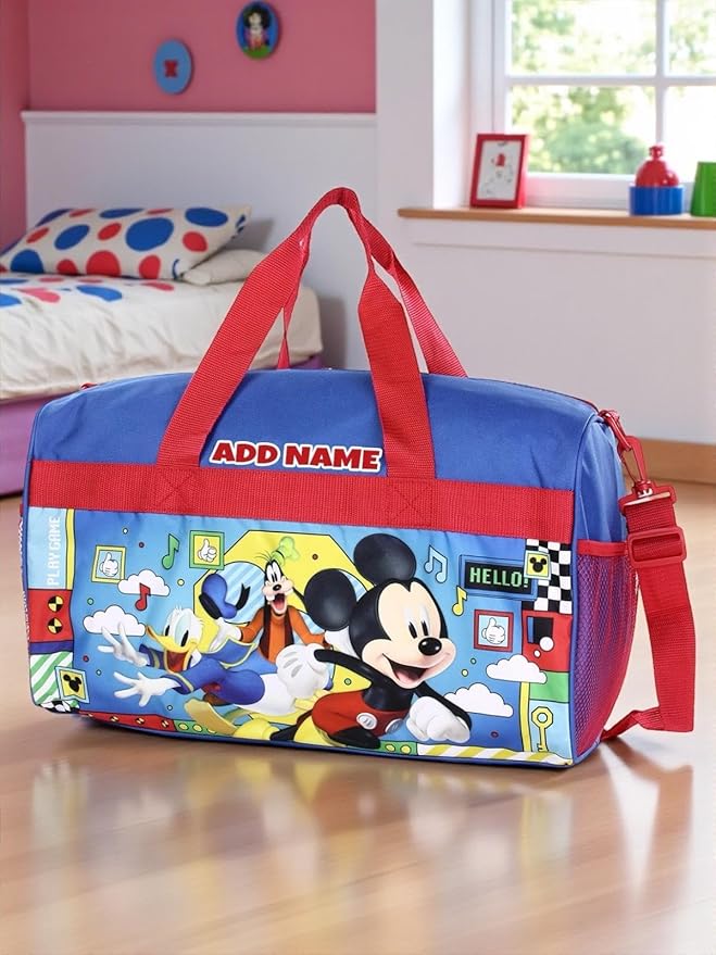 Personalized Licensed Kids Duffel Bag - Disney Mickey & Friends