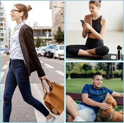 Compatible for AirPods Pro 2nd & 1st Generation Charging Case Replacement, Compatible for Wireless AirPods Pro 2 1 Charger Case with Bluetooth Pairing Sync Button, Built-in Large Battery