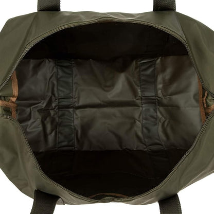 Bric's X-Bag/X-Travel 2.0 Folding Duffel Bag - 18" Carry On and Overnight Travel Bag - Olive