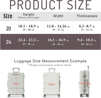 Clear Carry On Luggage Cover, No Disassembly, 20 Inch with Front Pocket Zipper, PVC Plastic Material, Travel Waterproof Transparent Suitcase Protector