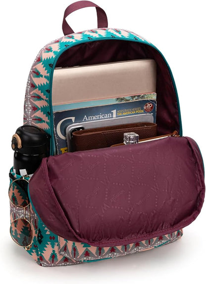 Montana West Wrangler Lightweight Backpack for Women Water Resistant 800D Casual Daypack for College, Commute, Travel & Gym