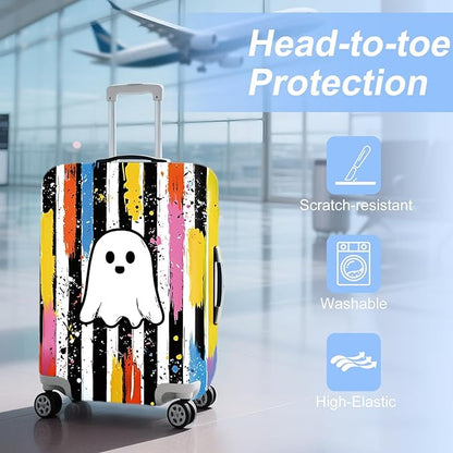 ANNA QUEEN Travel Luggage Cover Suitcase Protector Suitcase Cover Anti-Scratch,Stretchable Luggage Travel Bag Cover Washable