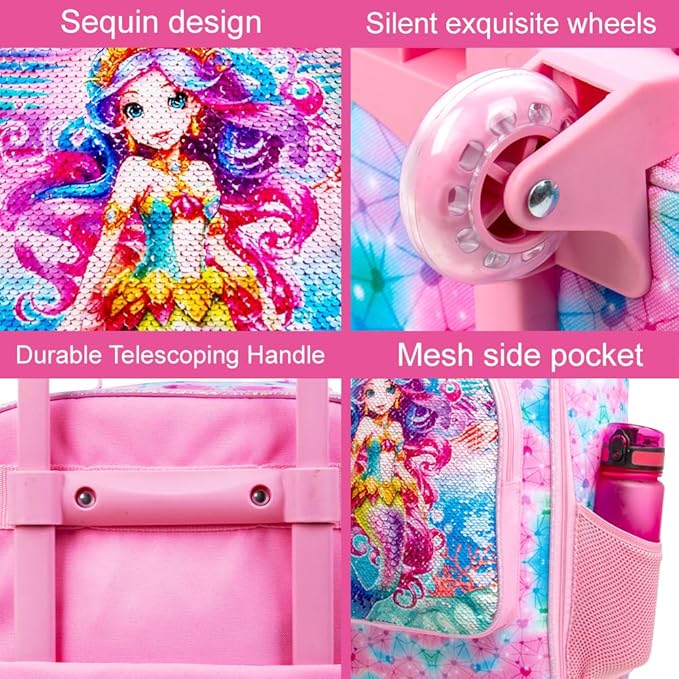 Kids Luggage for Boys and Girls, Cute Dinosaur Unicorn Rolling Wheels Suitcase for Toddler Children