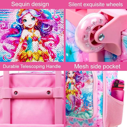 Kids Luggage for Boys and Girls, Cute Dinosaur Unicorn Rolling Wheels Suitcase for Toddler Children