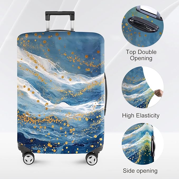 ANNA QUEEN Travel Luggage Cover Suitcase Protector Suitcase Cover Anti-Scratch,Stretchable Bag Cover Washable Durable Polyester