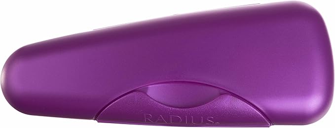 RADIUS Toothbrush Portable Travel Case Kit Standard Toothbrush Soap Razor Case Storage Box for Travel BPA Free 3 Count - Amethyst Purple