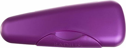 RADIUS Toothbrush Portable Travel Case Kit Standard Toothbrush Soap Razor Case Storage Box for Travel BPA Free 3 Count - Amethyst Purple