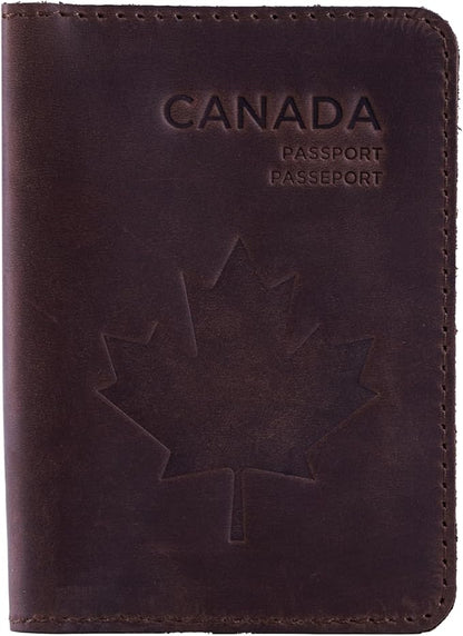 INCARNE Leather Passport Holder for Travel - Passport Case - Passport Wallet for Men - Passport Cover for Women Sleeve Protector - Travel Essentials Vacation Luggage Travel Gifts - Vintage Brown