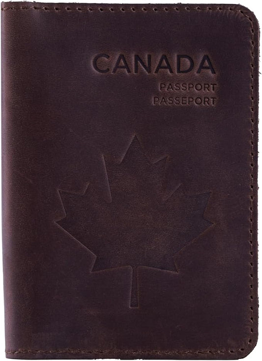 INCARNE Leather Passport Holder for Travel - Passport Case - Passport Wallet for Men - Passport Cover for Women Sleeve Protector - Travel Essentials Vacation Luggage Travel Gifts - Vintage Brown