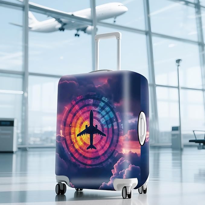 ANNA QUEEN Travel Luggage Cover Suitcase Protector Suitcase Cover Anti-Scratch,Stretchable Luggage Travel Bag Cover Washable