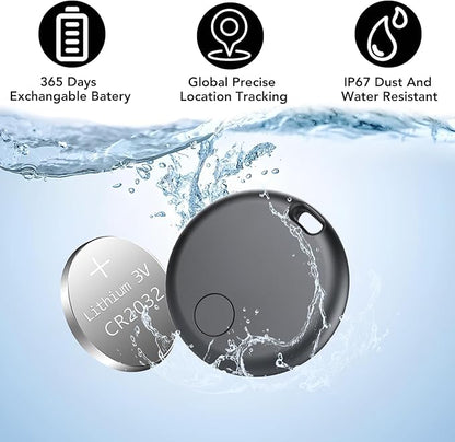 Air Tracker Tag for Android 4 Pack(NOT iOS or Huawei), Bluetooth Tracker Android Item Finder Smart Tracker Luggage Tags, GPS Locator Device for Keys, Wallet,Bike, No Monthly Fee Smart Tag