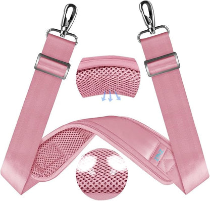 ZINZ 60" Universal Bag Strap with Ultra-Thick Fixed Breathable Pad Adjustable Heavy-Duty Shoulder Strap for Laptop Bag Crossbody Luggage Gym Bag Camera Bag and More -P01K01