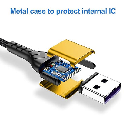 iPhone Charger, [Apple MFi Certified] 3Pack 10FT USB A Cable for Lightning Charger Cable, Fast iPhone Charging Cord Compatible with with iPhone Xs Max/XS/XR/X/8/7/6S/6/Plus/SE/iPad(Gold)