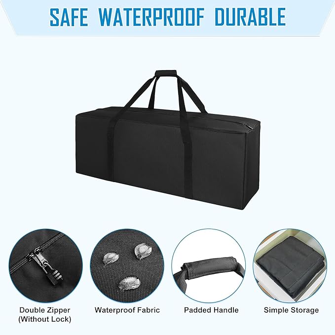 36" Sports Duffle Bag - 100L Extra Large Travel Duffel Luggage Bag with Upgrade 2-way Lockable Zippers, Durable & Water Resistant (36inch)