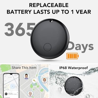 Android Air Tracker 4 Pack, Bluetooth Tracker Tags, Work with Google Find My Device App (Android Only), Smart Tags for Luggage, Wallet, Vehicles, Keys (Not for iOS)