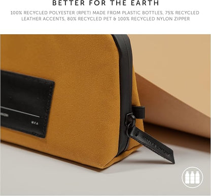 Native Union Stow Lite Organizer W.F.A Tech Organizer – Minimalist Travel Pouch Made of Recycled Materials for Everyday Accessory Storage & Protection – Stores Cables, Chargers & More (Kraft)