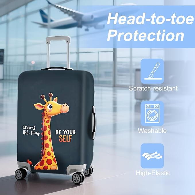ANNA QUEEN Travel Luggage Cover Suitcase Protector Suitcase Cover Anti-Scratch,Stretchable Luggage Travel Bag Cover Washable