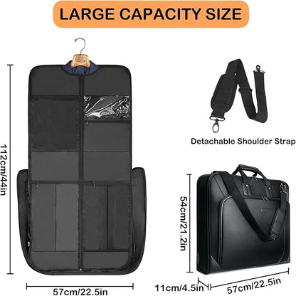 Noozion Garment Bag for Travel Large Carry On Suit Bag Hanging Travel Suit Bags Waterproof Suitcase Luggage Bag for Men Women Business Trips with Shoulder Strap