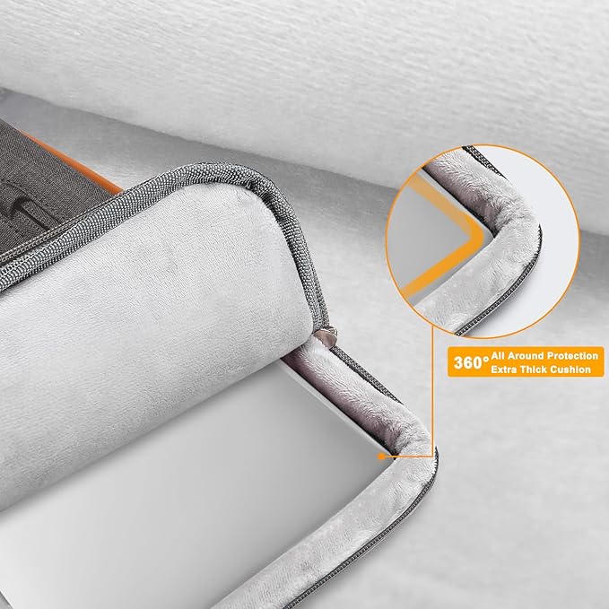 MOSISO 360 Protective Laptop Shoulder Bag,17-17.3 inch Computer Bag Compatible with MacBook, HP, Dell, Lenovo, Asus Notebook,Side Open Messenger Bag with 4 Zipper Pockets&Handle, Taupe Gray