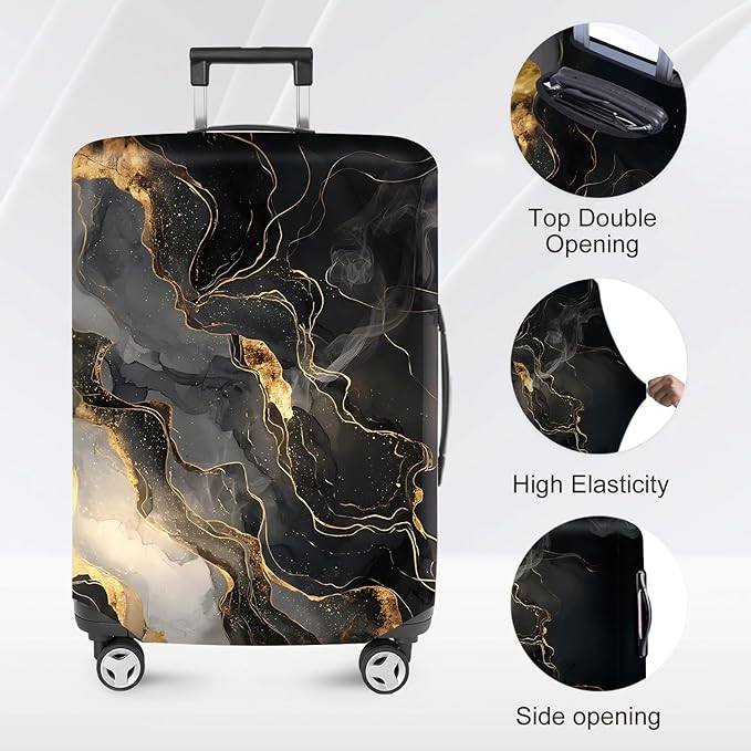 ANNA QUEEN Travel Luggage Cover Suitcase Protector Suitcase Cover Anti-Scratch,Stretchable Bag Cover Washable Durable Polyester