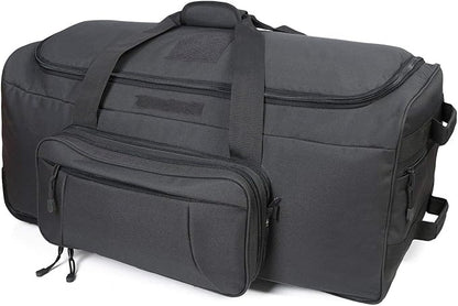 Heavy-Duty X-Large Military Tactical Wheeled Rolling Duffel Trolley Bag For Deployment Traveling Camping Sporting