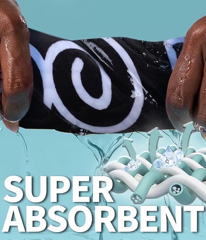 2 Packs Sand Proof Microfiber Beach Towels Adult –Quick Fast Dry Beach Oversized Accessories for Travel Swim Pool Yoga Camping Blanket Essentials Lightweight Must Haves Items Women Gifts Mandala Scale