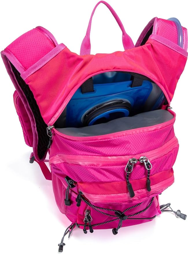 Insulated Hydration Backpack Pack with 2L Water Bladder Lightweight 22L Hiking Backpack Bag for Women Men Daypack for Hiking Running Festival Camping Biking