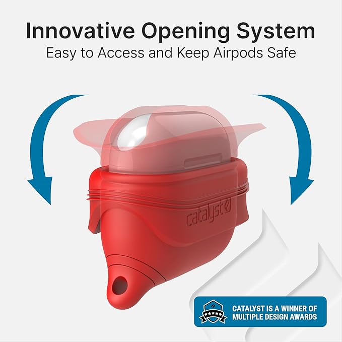 Catalyst Waterproof Case for AirPods 3rd Generation - Wireless and USB-C Charging Compatible AirPods 3rd Generation Case, Drop Protection AirPod Case 3rd Generation One Piece Design with Carabiner