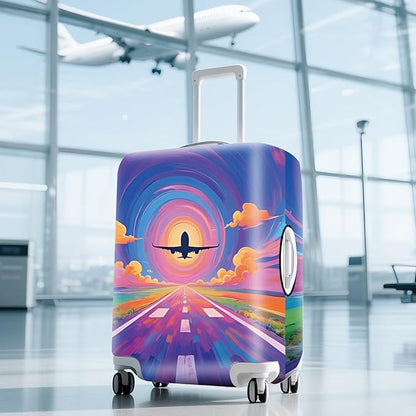 ANNA QUEEN Travel Luggage Cover Suitcase Protector Suitcase Cover Anti-Scratch,Stretchable Luggage Travel Bag Cover Washable