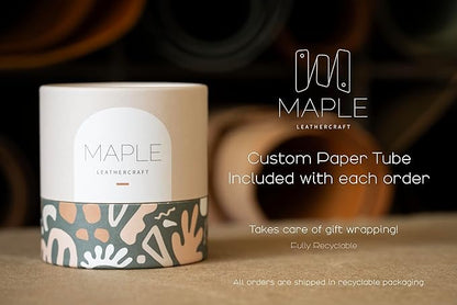 Personalized Leather Luggage Tag – Custom Engraved Travel Tag with Name & Address, Full Grain Leather, Handmade in USA, Gift for Travelers