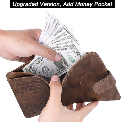 Airtag Passport Holder Cover Wallet Travel Essentials Leather Rfid Blocking Case Vacation Luggage Must Haves Travel Accessories for Men Women (117#Coffee)