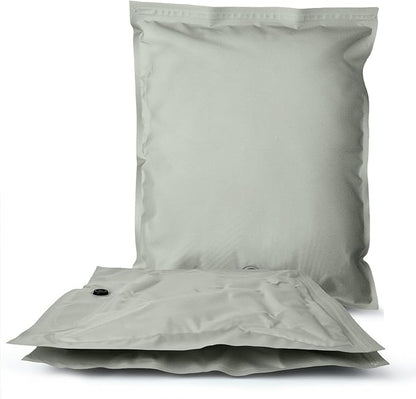 Umimile Vacuum Storage Bags for Travel - 2PC Reusable Space Saver Bags for Travel & Luggage | Manual Roll Compression Packing(Gray)