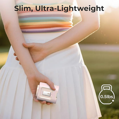 AMACOOL Mini Portable Waist Fan Clip on, 13000RPM 4-Speeds Personal Neck Fans, Up to 24H Battery Life, Rechargeable Wearable Shirt Belt Fan for Outdoor Work Jobsite Travel Camping, Gifts for Men