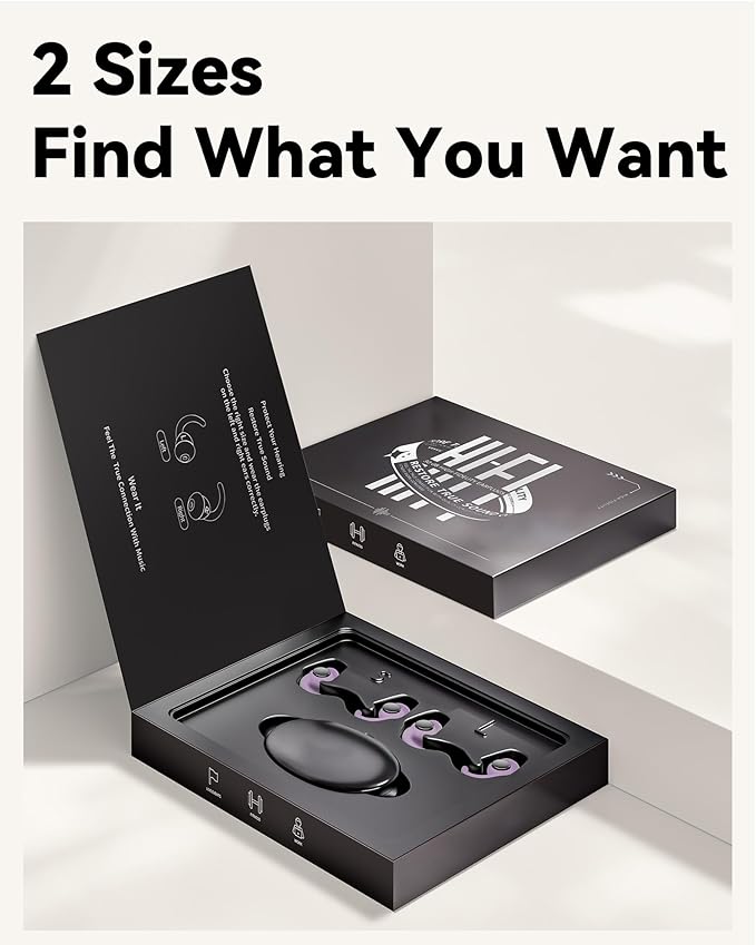 Ear Plugs for Sleeping - Noise Reduction Soft Silicone Earplugs, 2 Pairs Reusable Hearing Protection Earplugs for Noise Sensitivity, Sleep,Snore,Travel,Sound Reduction Noise Cancelling - Purple