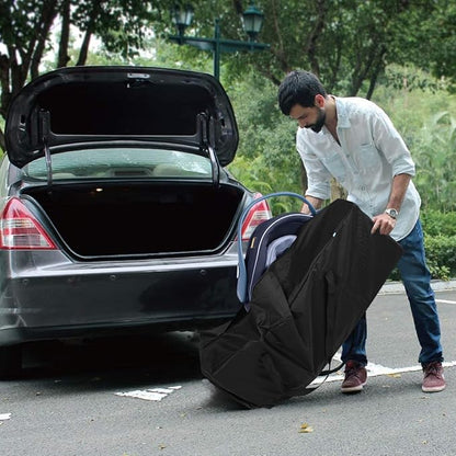 COOLBEBE 42" Sports Duffle Bag - 150L Extra Large Travel Duffel Luggage Bag with Upgrade Zipper, Sturdy & Water Resistant, Black