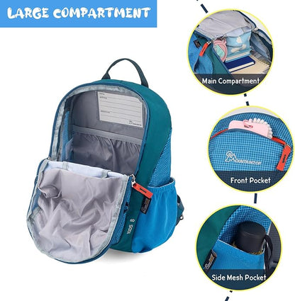MOUNTAINTOP 8L Kids Backpack,Toddler Backpack Travel Daypack with Chest Strap,Small Backpack for Preschool and Kindergarten