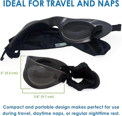Eyeseals 4.0 Sleep Mask – Charcoal – Moisturizing Eye Masks for Sleep, Keep Dry Air Out and Moisture in – Latex-Free Eye Mask Great for CPAP Users