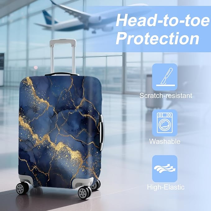 ANNA QUEEN Travel Luggage Cover Suitcase Protector Suitcase Cover Anti-Scratch,Stretchable Bag Cover Washable Durable Polyester