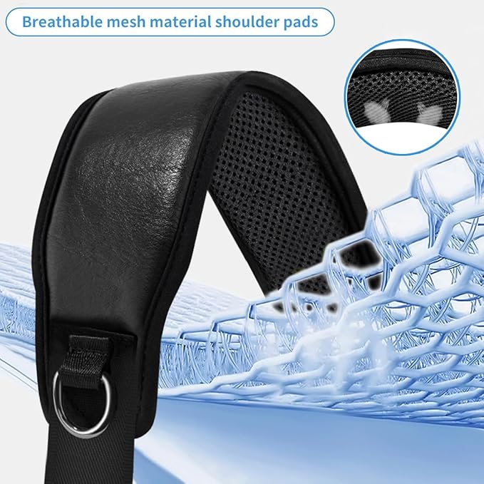 ZINMARK Shoulder Strap 79" with Cushion and Double Adjustable Buckles and Metal Hooks for Briefcase Bag, Luggage Bag and More