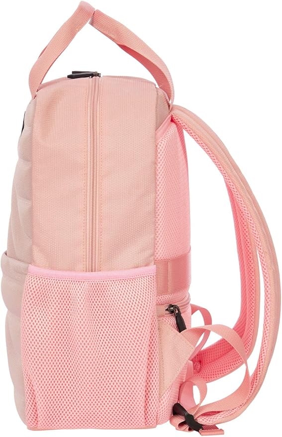 Bric's B|Y Ulisse Backpack, Lightweight Travel Daypack with Smart Sleeve and Multiple Organizational Pockets - Rosa