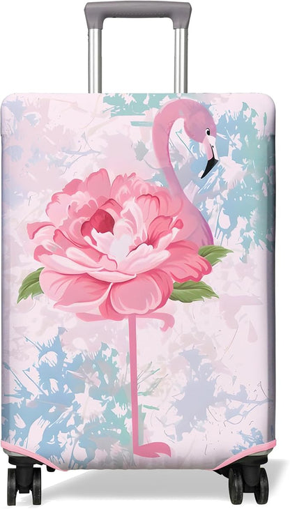 Travel Luggage Cover Suitcase Protector Fits 18-32 Inch Wheel Covers PatternedTravel Related Items Flower Luggage Protector Elastic XL