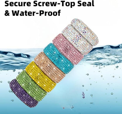 Pill Organizer Travel Medicine Supplement Organizer Weekly Pill Box 7 Day Daily Vitamin Cases Portable Stackable Pill Caddy for Women(Rainbow)